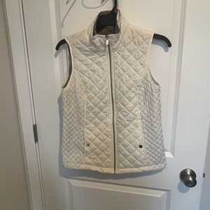 Karen Scott Quilted White Vest